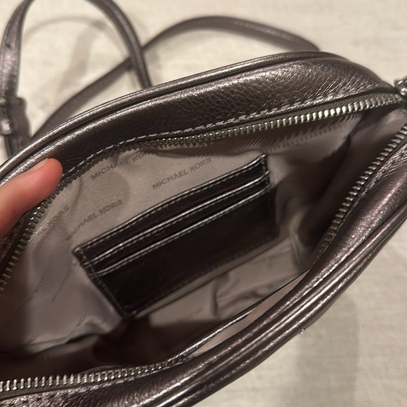 Michael Kors Ginny Studded Leather Crossbody Purse - Picture 5 of 8